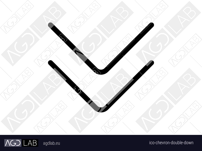 Chevron double down icon