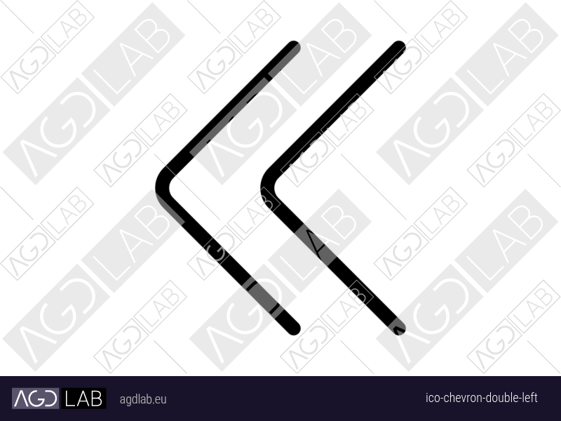 Chevron double left icon