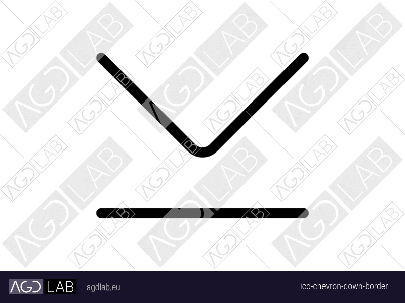 Chevron down border icon