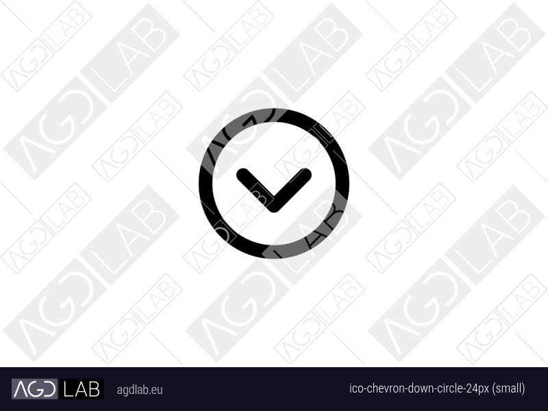 Chevron down circle 24px (small) icon