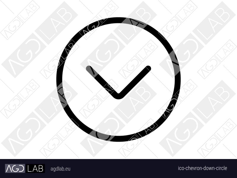 Chevron down circle icon