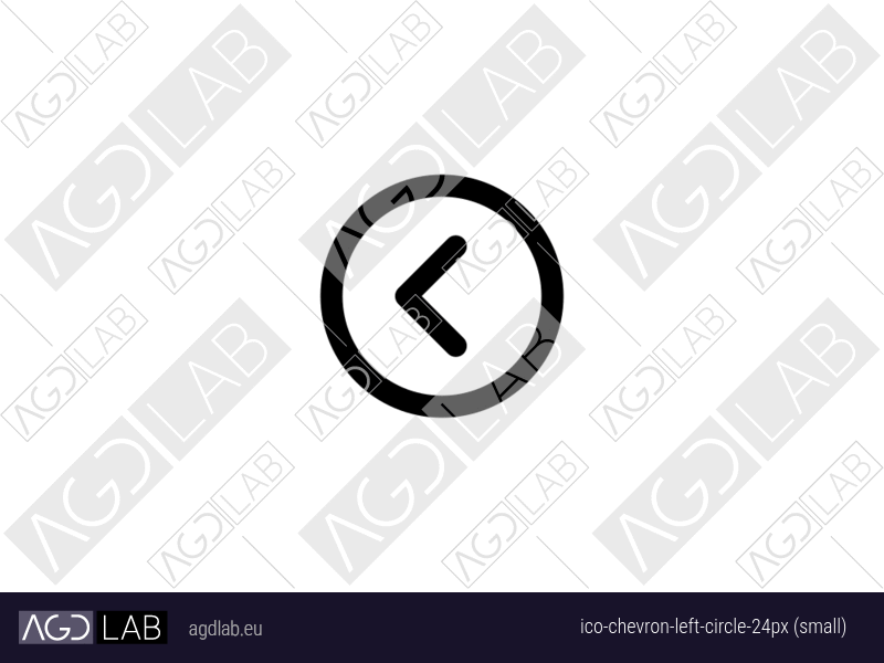 Chevron left circle 24px (small) icon