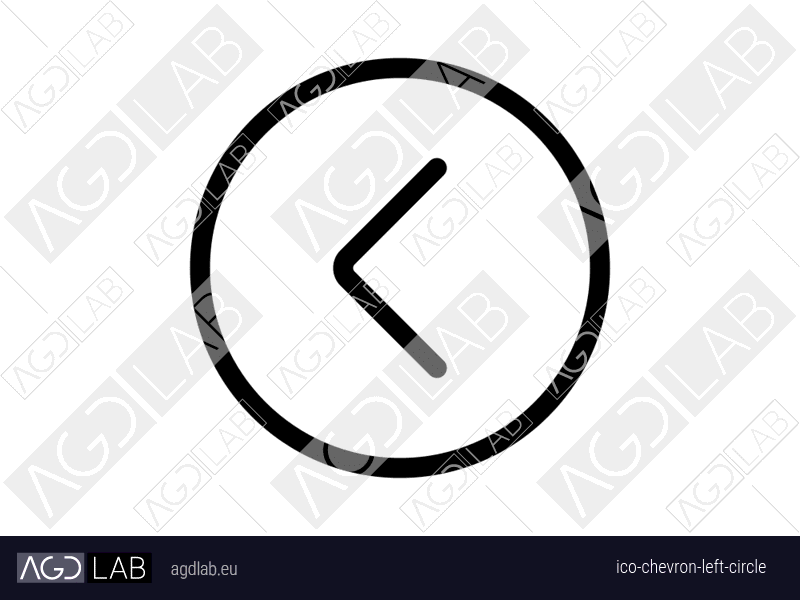 Chevron left circle icon
