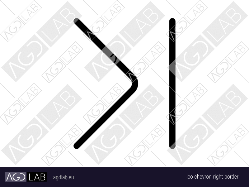 Chevron right border icon