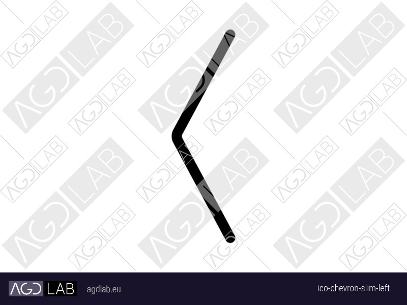 Chevron slim left icon