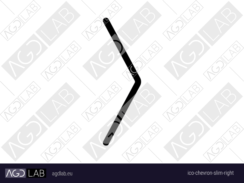 Chevron slim right icon