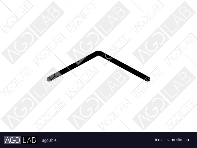 Chevron slim up icon