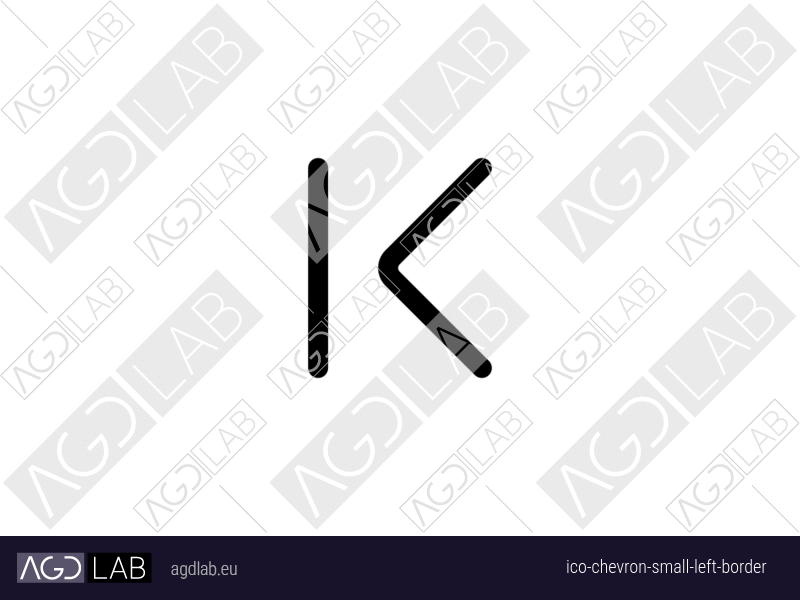 Chevron small left border icon