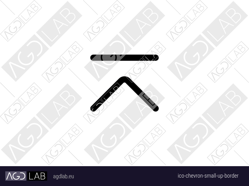 Chevron small up border icon