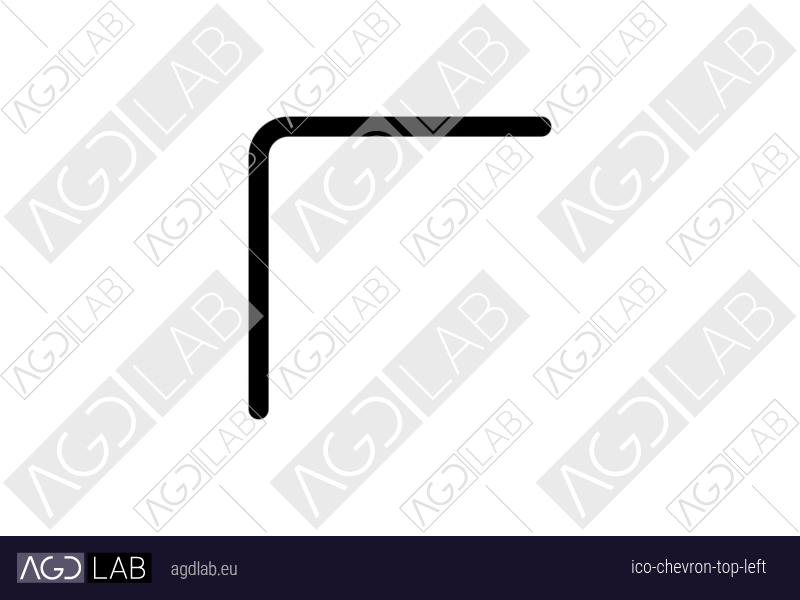 Chevron top left icon