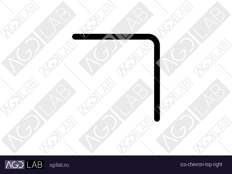 Chevron top right icon