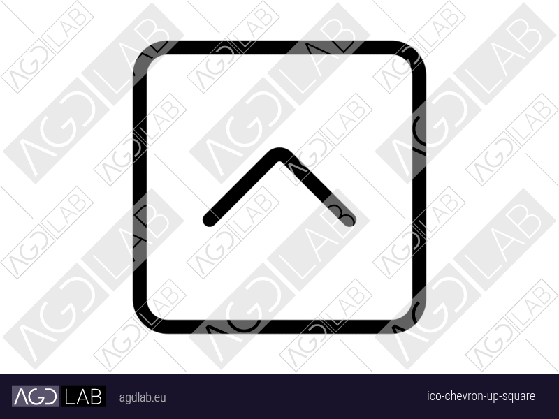Chevron up square icon