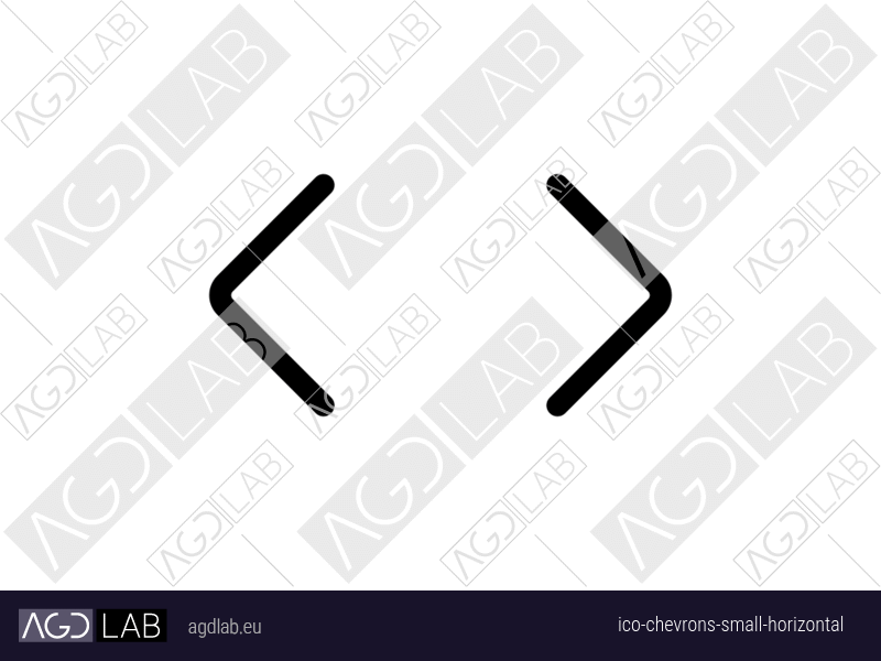 Chevrons small horizontal icon