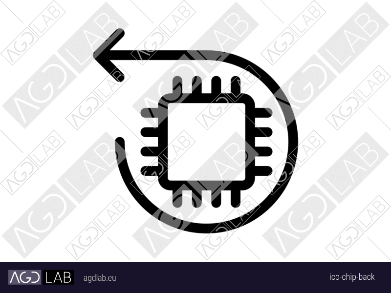 Chip back icon