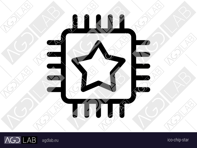 Chip star icon