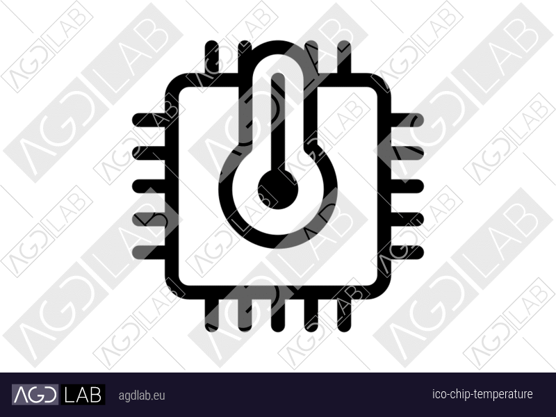 Chip temperature icon