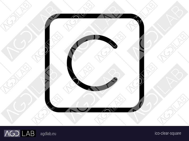 Clear square icon