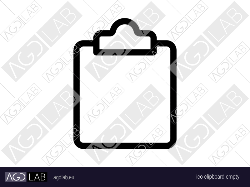 Clipboard empty icon
