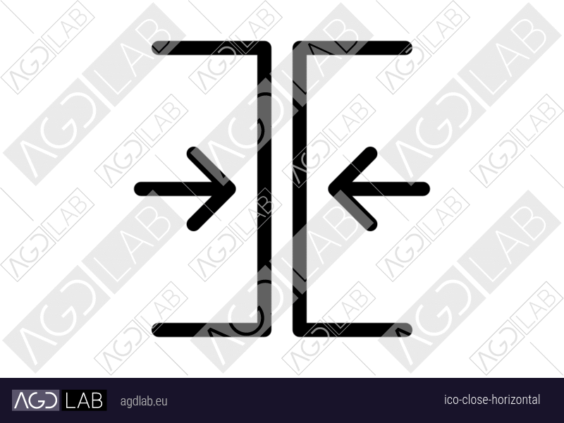 Close horizontal icon