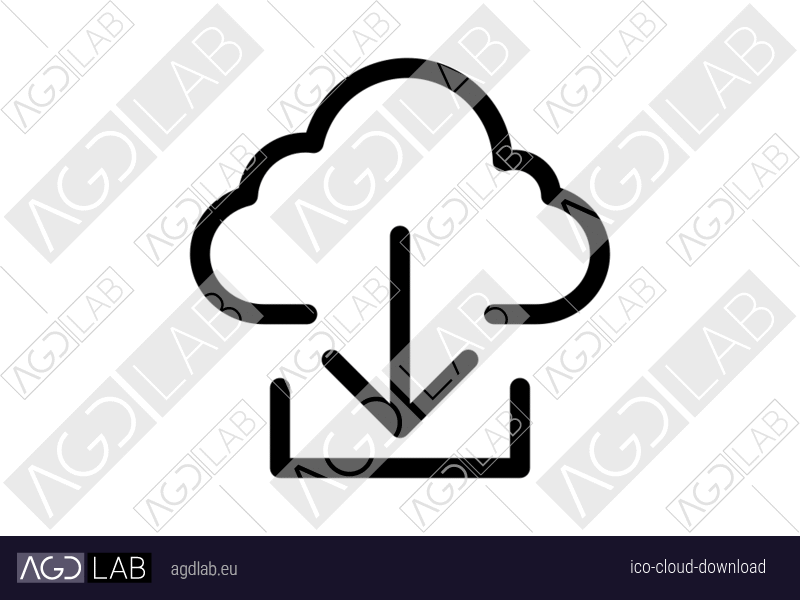 Cloud download icon