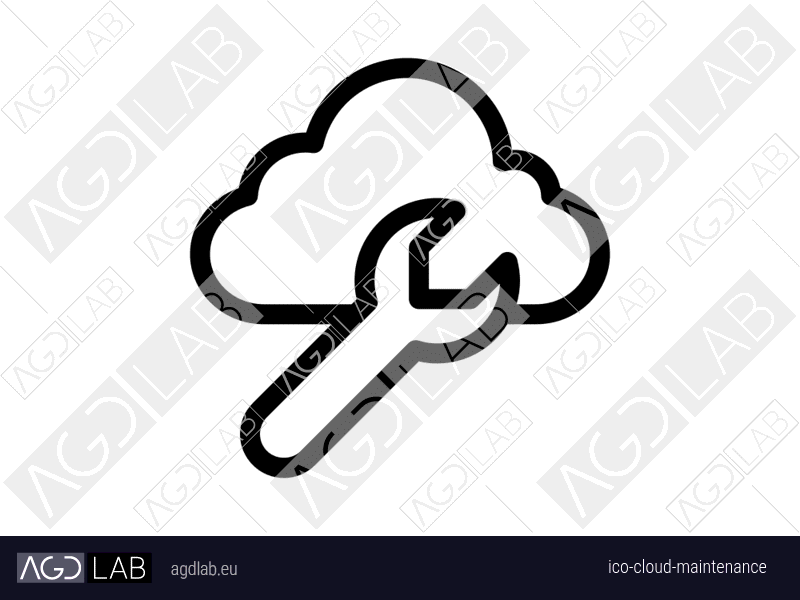 Cloud maintenance icon