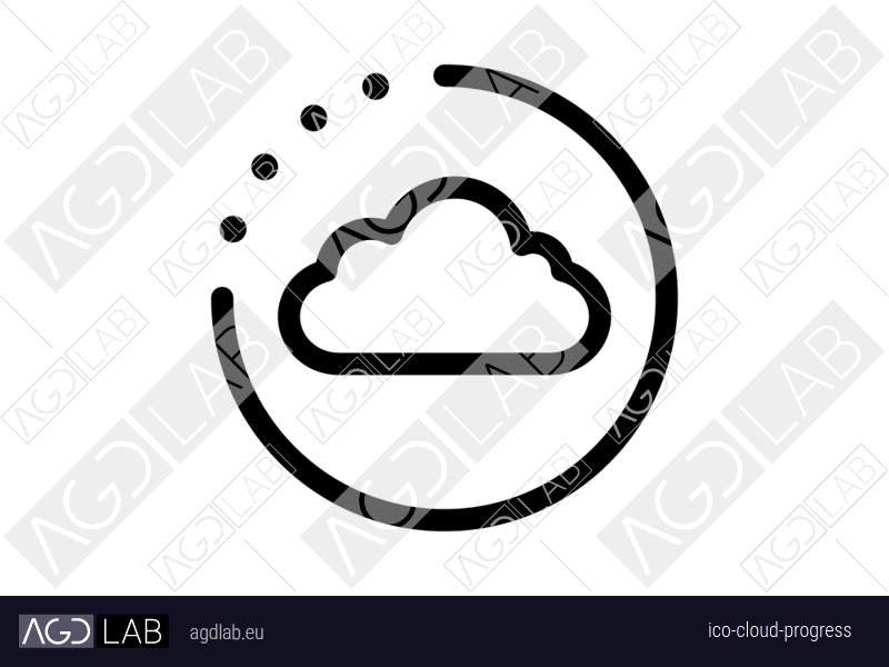 Cloud progress icon