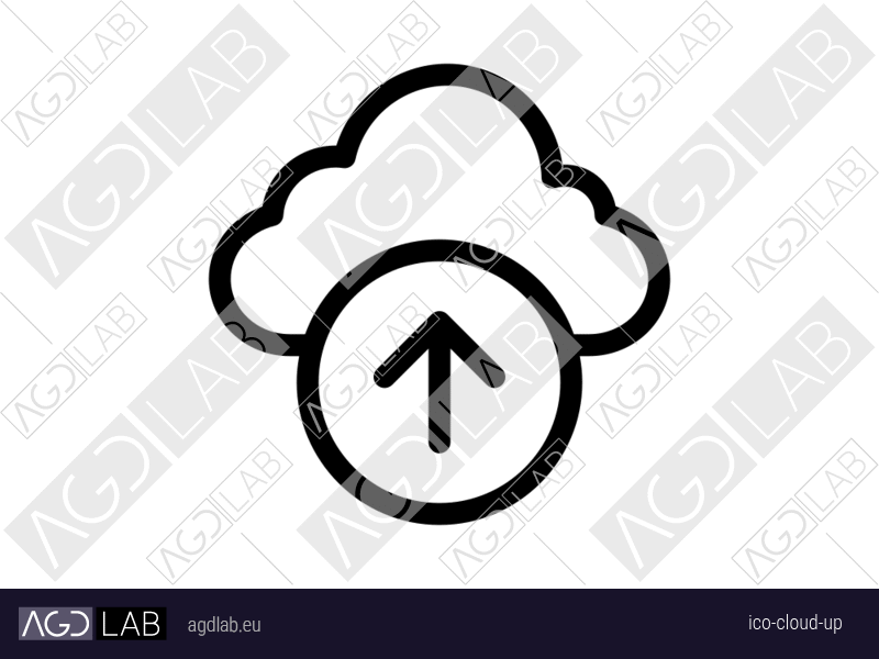 Cloud up icon