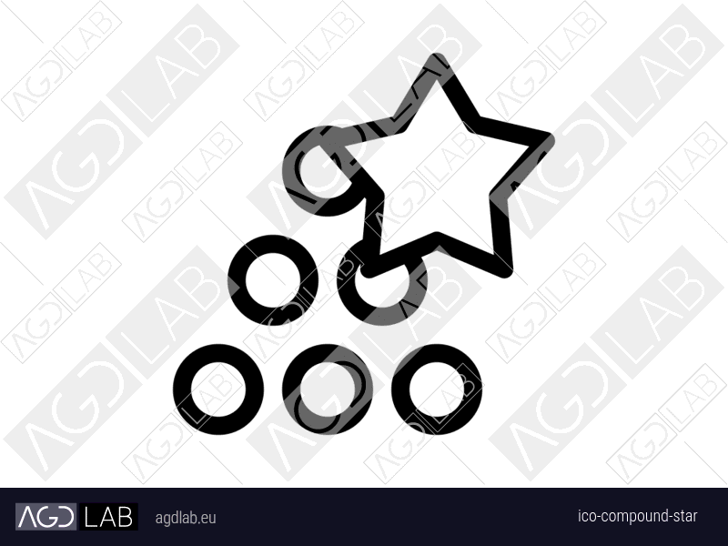 Compound star icon