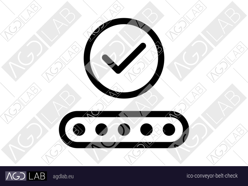 Conveyor belt check icon