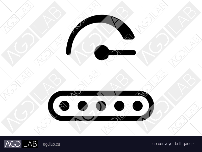 Conveyor belt gauge icon