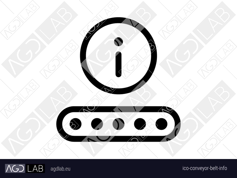 Conveyor belt info icon