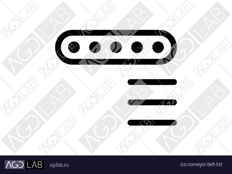 Conveyor belt list icon