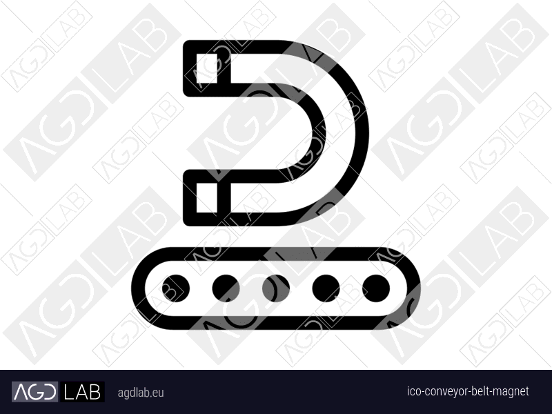 Conveyor belt magnet icon