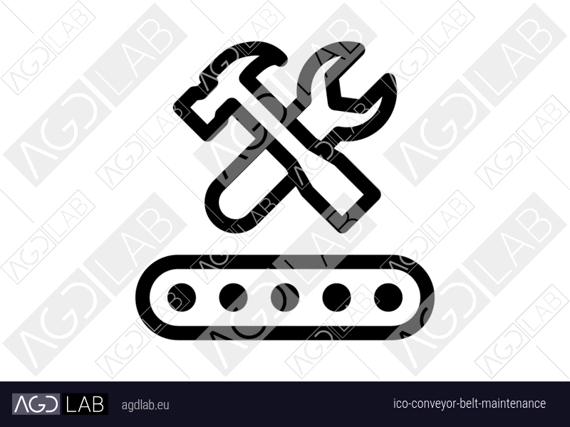 Conveyor belt maintenance icon