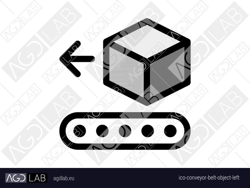 Conveyor belt object left icon