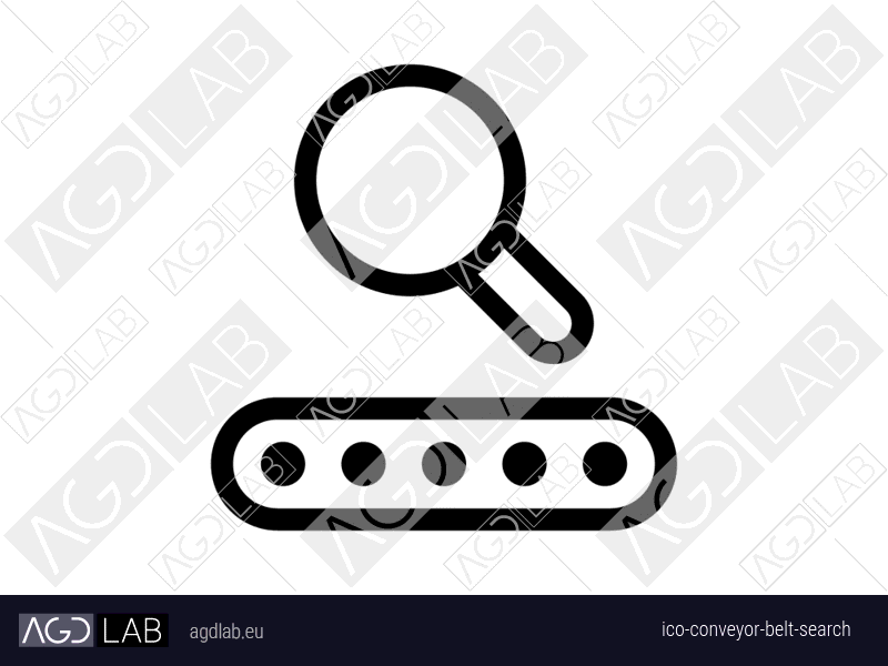 Conveyor belt search icon