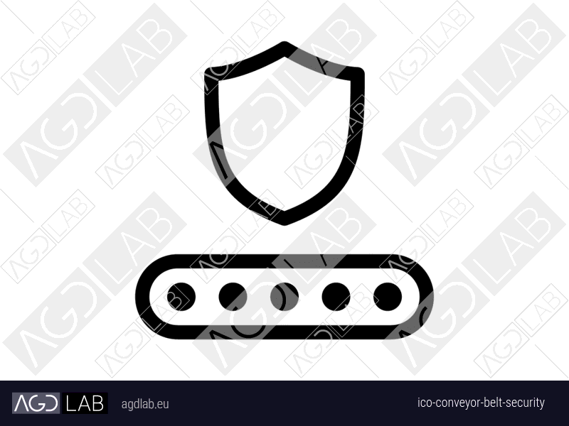 Conveyor belt security icon