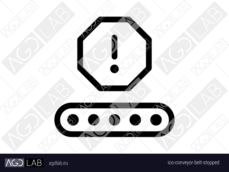 Conveyor belt stopped icon
