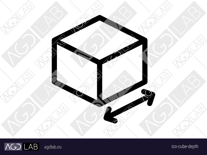 Cube depth icon