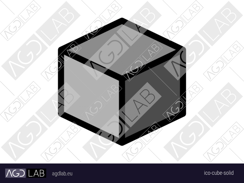 Cube solid icon