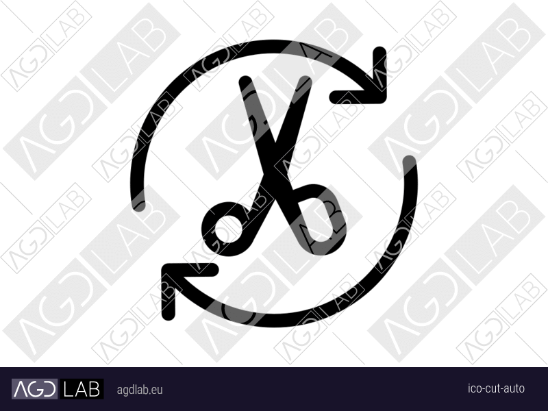 Cut auto icon
