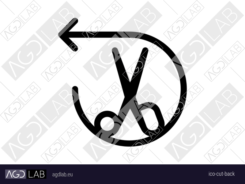 Cut back icon