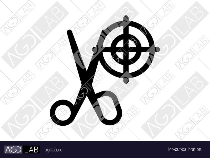 Cut calibration icon