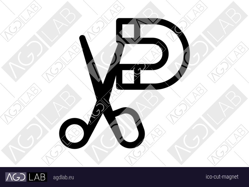 Cut magnet icon