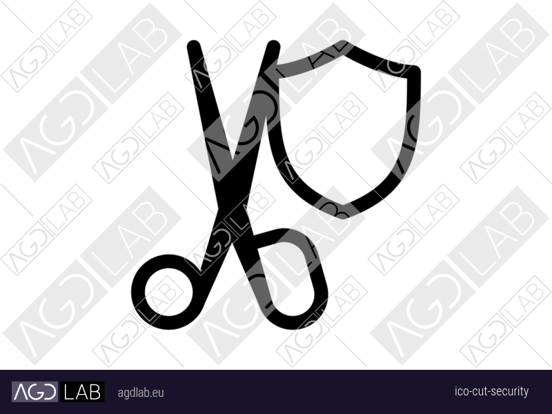 Cut security icon