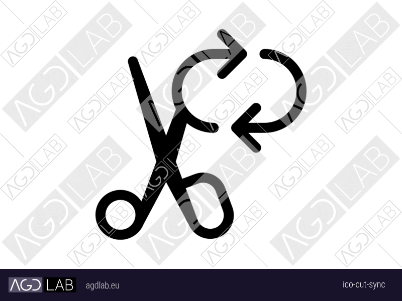 Cut sync icon