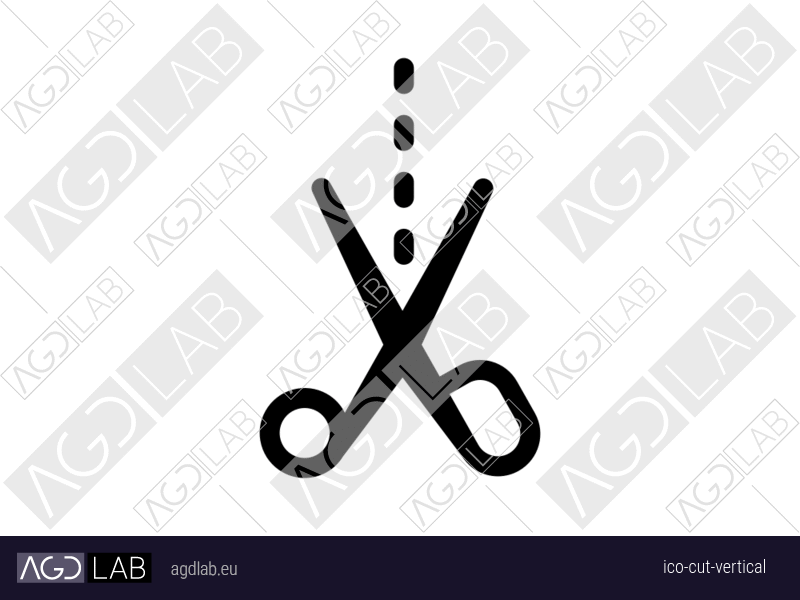 Cut vertical icon