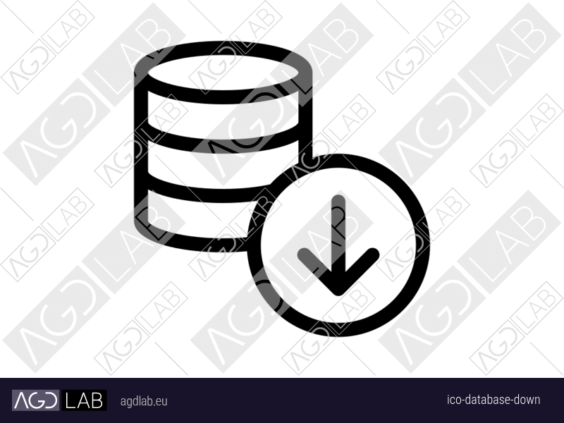 Database down icon