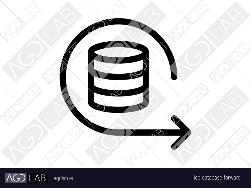 Database forward icon