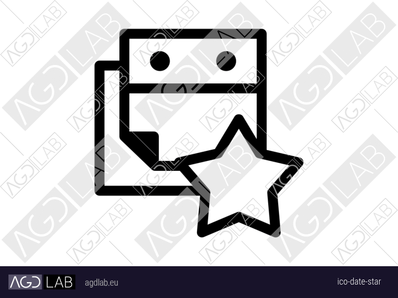 Date star icon